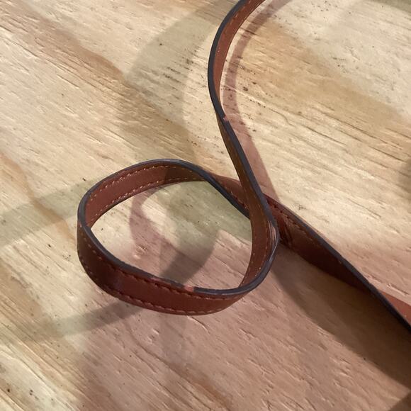 Vintage Brown Faux Leather Crossbody Double Zipper Purse - Picture 3 of 9